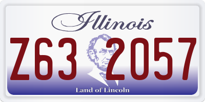 IL license plate Z632057