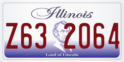 IL license plate Z632064