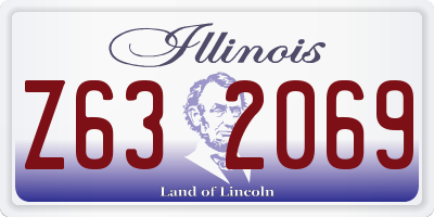 IL license plate Z632069