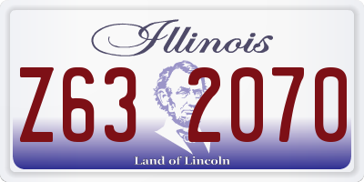 IL license plate Z632070