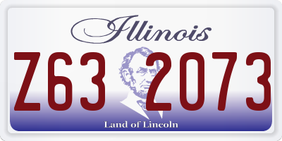 IL license plate Z632073