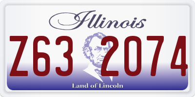 IL license plate Z632074