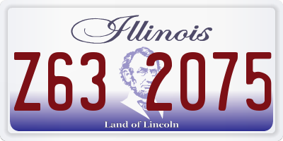 IL license plate Z632075