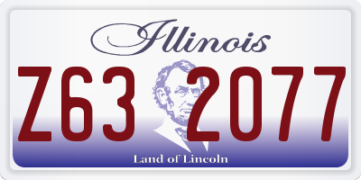 IL license plate Z632077