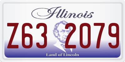 IL license plate Z632079