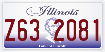 IL license plate Z632081