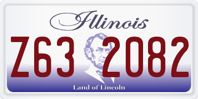 IL license plate Z632082