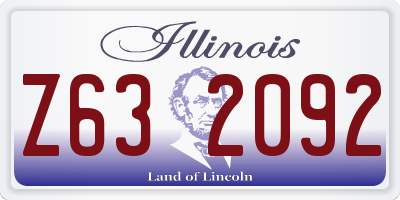 IL license plate Z632092