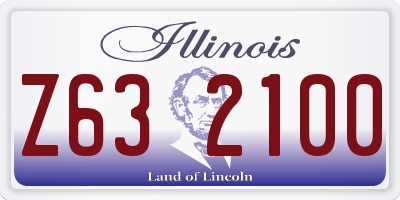 IL license plate Z632100