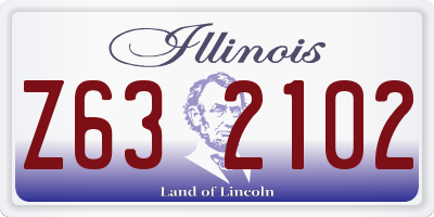 IL license plate Z632102