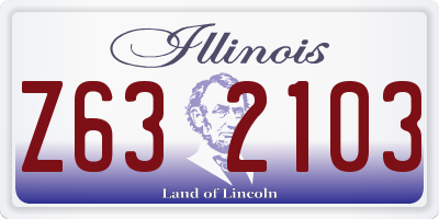 IL license plate Z632103