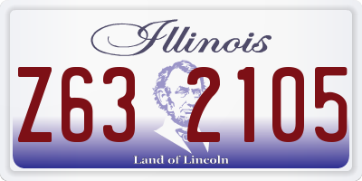 IL license plate Z632105