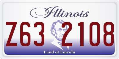 IL license plate Z632108