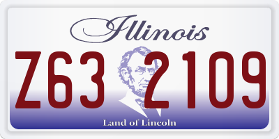 IL license plate Z632109