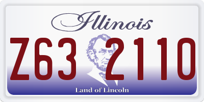 IL license plate Z632110