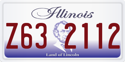 IL license plate Z632112