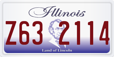 IL license plate Z632114