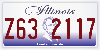 IL license plate Z632117
