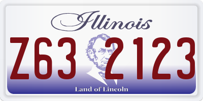 IL license plate Z632123
