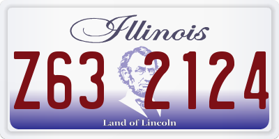 IL license plate Z632124