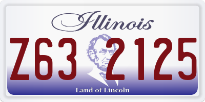 IL license plate Z632125