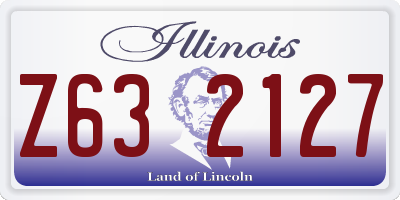 IL license plate Z632127