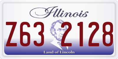 IL license plate Z632128