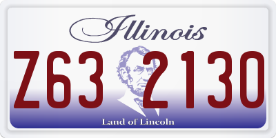 IL license plate Z632130