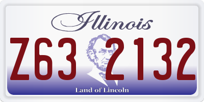IL license plate Z632132