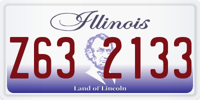 IL license plate Z632133