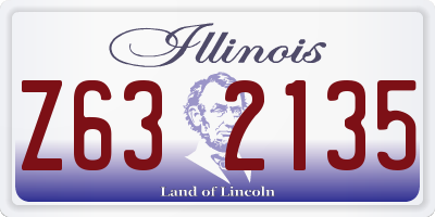 IL license plate Z632135