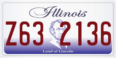IL license plate Z632136