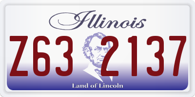 IL license plate Z632137