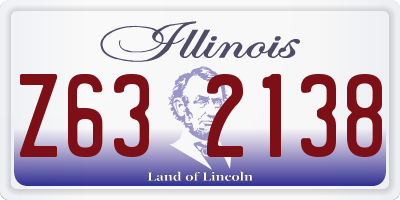 IL license plate Z632138