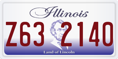 IL license plate Z632140