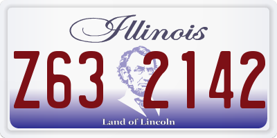 IL license plate Z632142