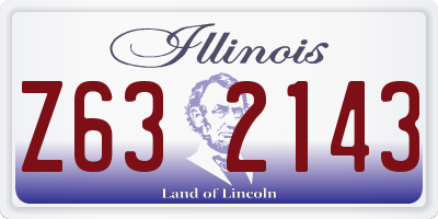 IL license plate Z632143