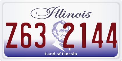 IL license plate Z632144