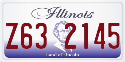 IL license plate Z632145