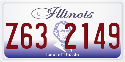 IL license plate Z632149