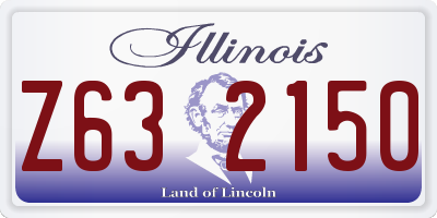 IL license plate Z632150