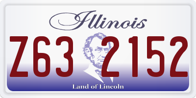 IL license plate Z632152