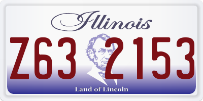 IL license plate Z632153