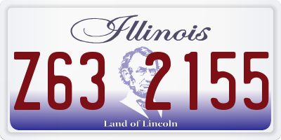 IL license plate Z632155