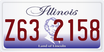 IL license plate Z632158