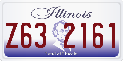 IL license plate Z632161