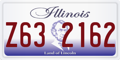 IL license plate Z632162