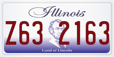 IL license plate Z632163