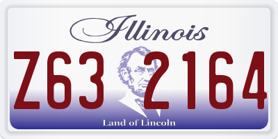 IL license plate Z632164