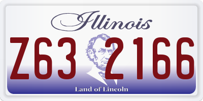 IL license plate Z632166